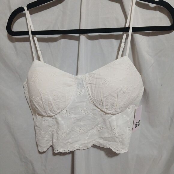 So New Heirloom Whitecrop Cami Size L - Picture 1 of 7